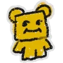 1 Honey Bee Bear Sticker