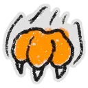 1 Tabby Scratch Sticker