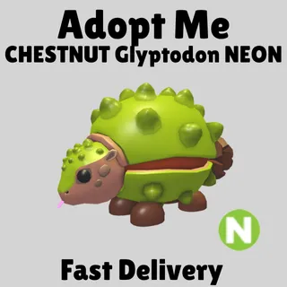  CHESTNUT Glyptodon NEON  -ADOPT ME 