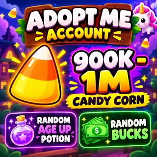 🍬 1 Million+ Candy Corn + Random Age Up Potions & Bucks | Adopt Me | Instant Delivery