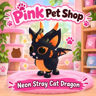 Stray Cat Dragon Neon - Adopt Me