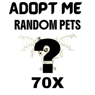 70X Random Pets | Fast Delivery | Adopt me 