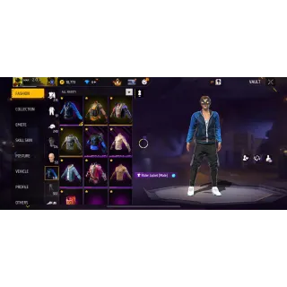 OLD FREE FIRE ACCOUNT FOR SALE – LEVEL 70 | LATAM (EEUU) SERVER | RARE FASHION & EMOTES