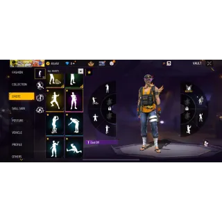 OG Free Fire Account – USA Region | Level 65 | 7 Years Old