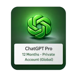 ChatGPT Pro 12 Months – Private Account (Global) | 1-Year Personal Subscription