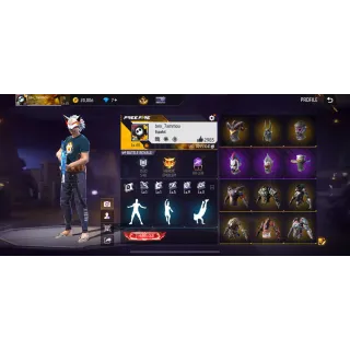 FREE FIRE ACCOUNT – LEVEL 65 | SOUTH AMERICA REGION | SO OLD 7 YEARS