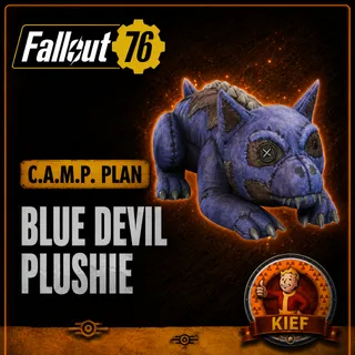 Plan: Blue Devil Plushie | Rare C.A.M.P. Plan | Fast Delivery | Fallout 76