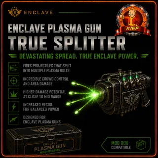 Enclave Plasma Gun True Splitter Mod Box | EPR Shotgun Build | Fallout 76 Xbox | Fast Delivery
