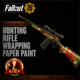 Plan: Hunting Rifle Wrapping Paper Paint | Rare Weapon Paint Plan | Fast Delivery | Fallout 76