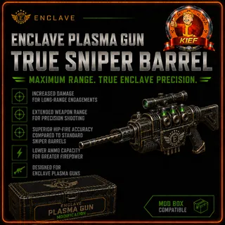 Enclave Plasma Gun True Sniper Barrel Mod Box | EPR Long Range Sniper Build | Fallout 76 Xbox | Fast Delivery