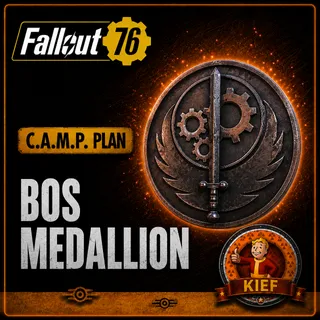 Plan: BOS Medallion | Rare C.A.M.P. Plan | Fast Delivery | Fallout 76