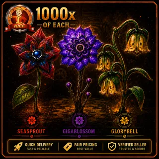 1000 Suzanne Soothin Ingredients | 1000 SeaSprout + 1000 Gigablossom + 1000 Glorybell | Fast Delivery