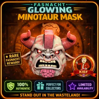Fasnacht Glowing Minotaur Mask