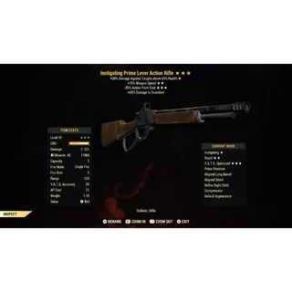 Instigating 25FFR 35AP Lever Action Rifle I2535 | Max Level 45 | Fast Delivery