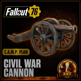 Plan: Civil War Cannon | Rare CAMP Plan | Fast Delivery | Fallout 76