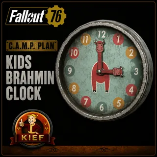 Plan: Kids Brahmin Clock | Rare CAMP Plan | Fast Delivery | Fallout 76
