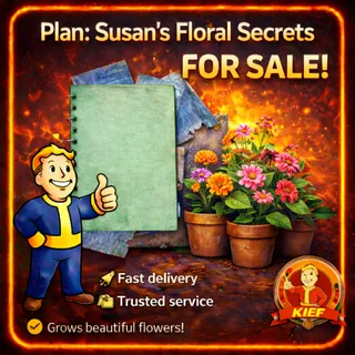 Plan: Susan’s Floral Secrets | Fallout 76 | Fast Trade