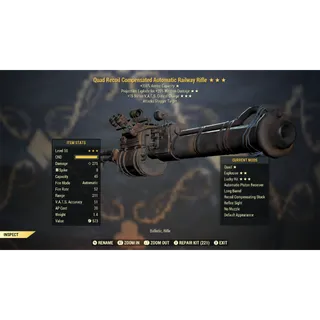 Quad Explosive 15C Railway Rifle QE15C | Max Level 50 | Fast Delivery