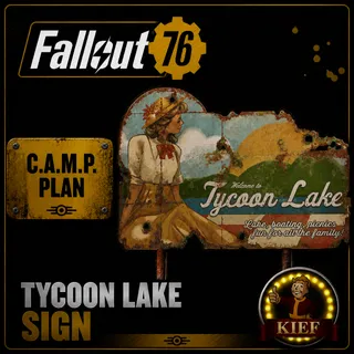 Plan: Tycoon Lake Sign | Rare CAMP Plan | Fast Delivery | Fallout 76