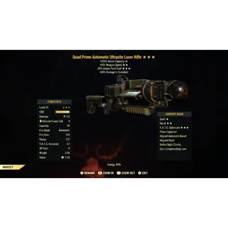 Quad 25FFR 35AP Ultracite Laser Rifle Q2535 | Max Level 50 | Fast Delivery