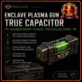 Enclave Plasma Gun True Capacitor Mod Box | EPR Energy Damage Mod | Fallout 76 Xbox | Fast Delivery