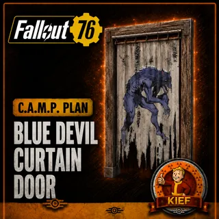Plan: Blue Devil Curtain Door | Rare C.A.M.P. Plan | Fast Delivery | Fallout 76