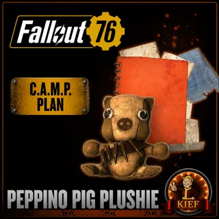 Plan: Peppino Pig Plushie | Rare CAMP Plan | Fast Delivery | Fallout 76