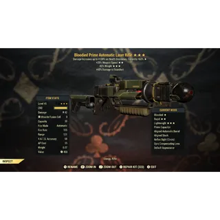 Bloodied 25FFR 90RW Laser Rifle B2590 | Max Level 45| Fast Delivery