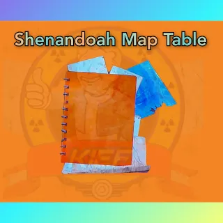 Shenandoah Map Table Plan.