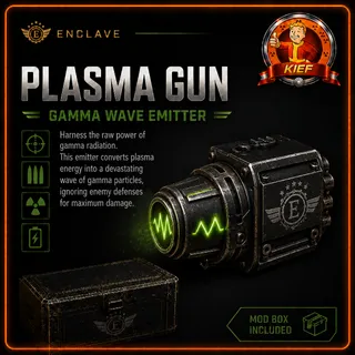Enclave Plasma Gun Gamma Wave Emitter Mod Box | Rare EPR Mod | Fast Delivery | Fallout 76 Xbox
