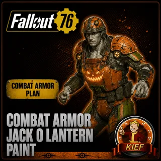 Plan: Combat Armor Jack O’Lantern Paint | Rare Armor Paint Plan | Fast Delivery | Fallout 76
