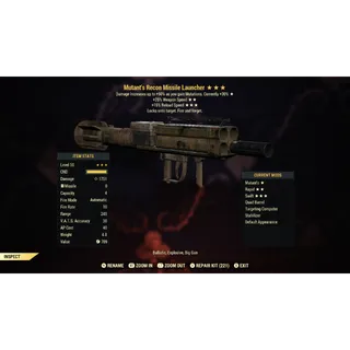 Mutants 25FFR 15R Missile Launcher M2515 | Max Level 50 | Fast Delivery