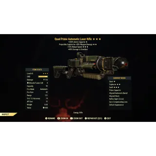 Quad Explosive Laser Rifle QEFR | Max Level 45 | Fast Delivery