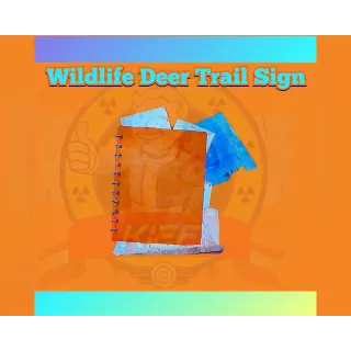 Wildlife Deer Trail Sign plan