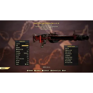 Quad Explosive 15R Light Machine Gun QE15R | Max Level 50 | Fast Delivery