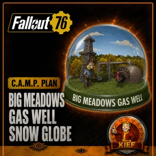 Plan: Big Meadows Gas Well Snow Globe | Rare C.A.M.P. Plan | Fast Delivery | Fallout 76