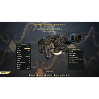 Quad Explosive Faster Movement Speed While Aiming Cryolator QEFMS | Max Level 45 | Fast Delivery