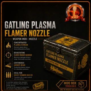 Gatling Plasma Flamer Nozzle Box Mod
