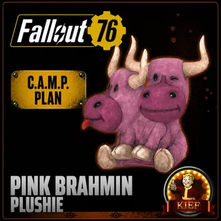 Plan: Pink Brahmin Plushie | Rare CAMP Plan | Fast Delivery | Fallout 76