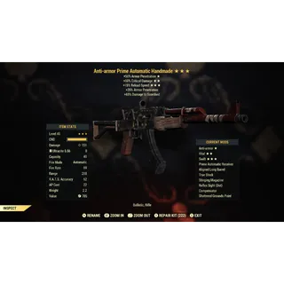 Anti Armor 50C 15R Handmade AA50c15R | Max Level 45 | Fast Delivery