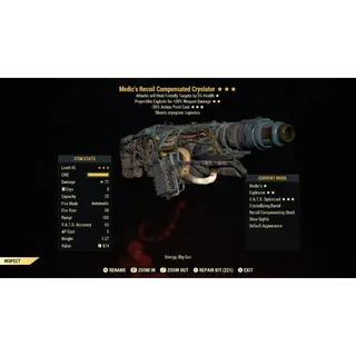 Medic’s Explosive Cryolator MEE35 | Max Level 45 | Fast Delivery