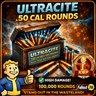 Fallout 76 Ultracite .50 Cal Ammo 100K Xbox Fast Delivery