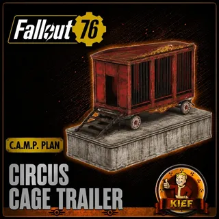 Plan: Circus Cage Trailer | Rare CAMP Plan | Fast Delivery | Fallout 76