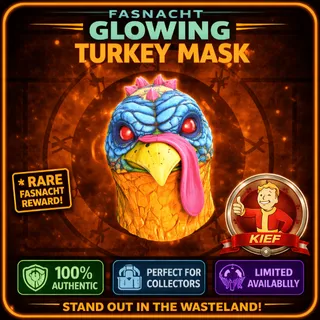 Fasnacht Glowing Turkey Mask 