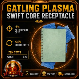 Gatling Plasma Swift Core Receptacle Plan | Fallout 76 Mod Plan