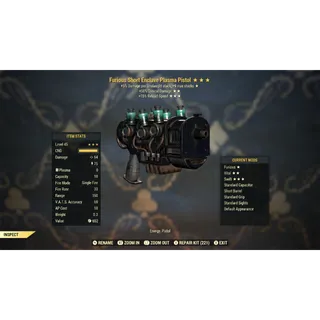 Furious 50C 15R Enclave Plasma Gun F50C15R | Max Level 45 | Fast Delivery