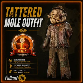 Tattered Mole Outfit + Head
