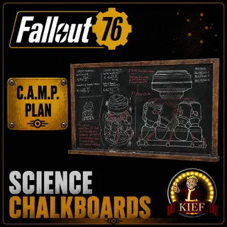 Plan: Science Chalkboards | Rare CAMP Plan | Fast Delivery | Fallout 76