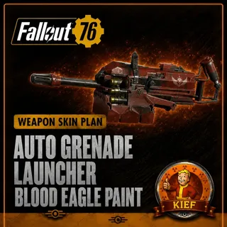 Plan: Auto Grenade Launcher Blood Eagle Paint | Rare Weapon Paint Plan | Fast Delivery | Fallout 76