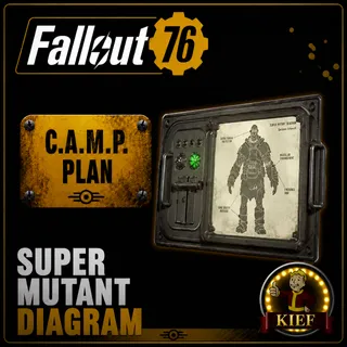 Plan: Super Mutant Diagram | Rare Plan | Fast Delivery | Fallout 76